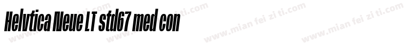 Helvtica Neue LT std67 med cond字体转换